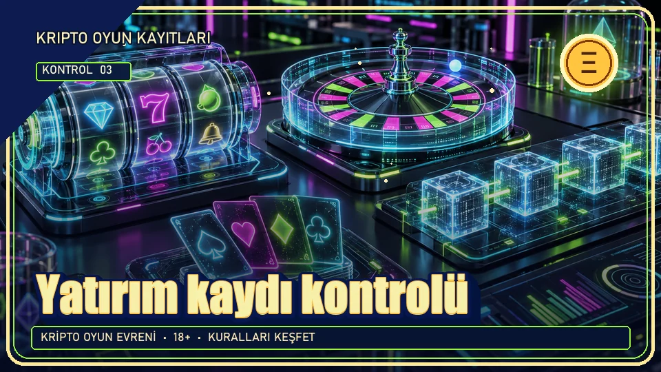 Yatırım kaydı için kripto temalı kontrol görseli