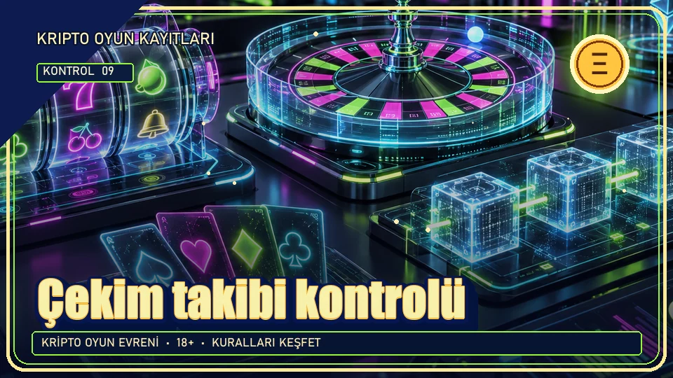 Çekim takibi için kripto temalı kontrol görseli