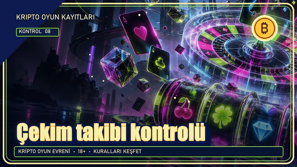 Çekim takibi için kripto temalı kontrol görseli